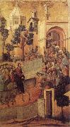 Duccio di Buoninsegna Christ Entering Jerusalem oil